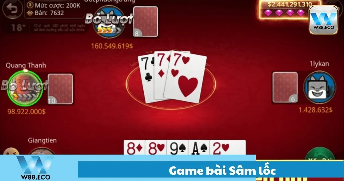 Game Bài Sâm Lốc Là Gì? Hướng Dẫn Chơi Dễ Hiểu Tại W8